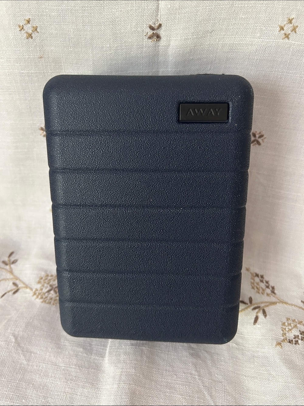 Away x United mini Navy Textured Hard Shell Case with accessories